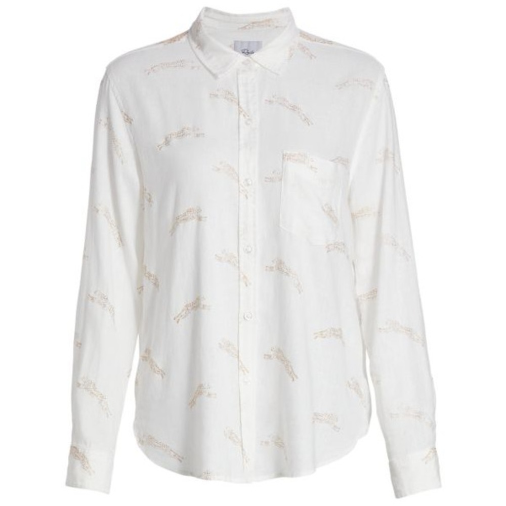 Charli Cheetah-Print Button-Down Shirt